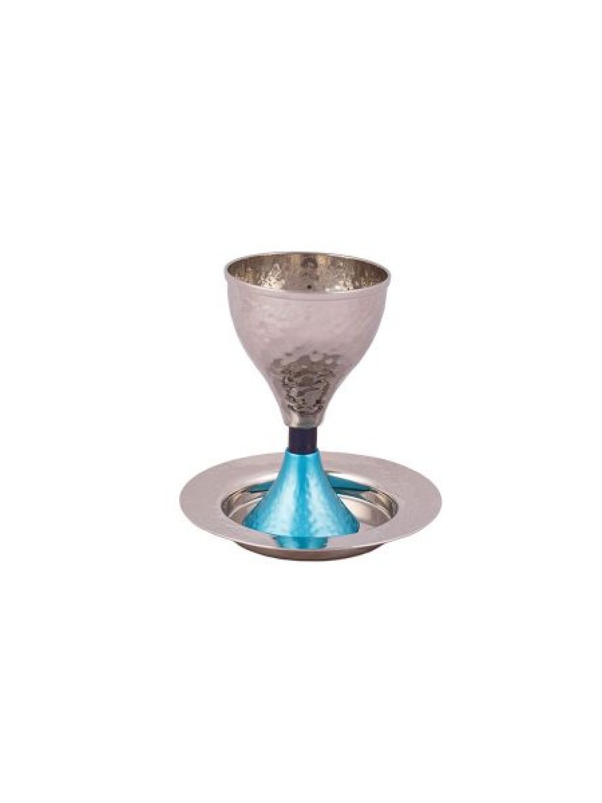 Yair Emanuel Contemporary Hammered Metal ... | Kiddush Cups by Emanuel