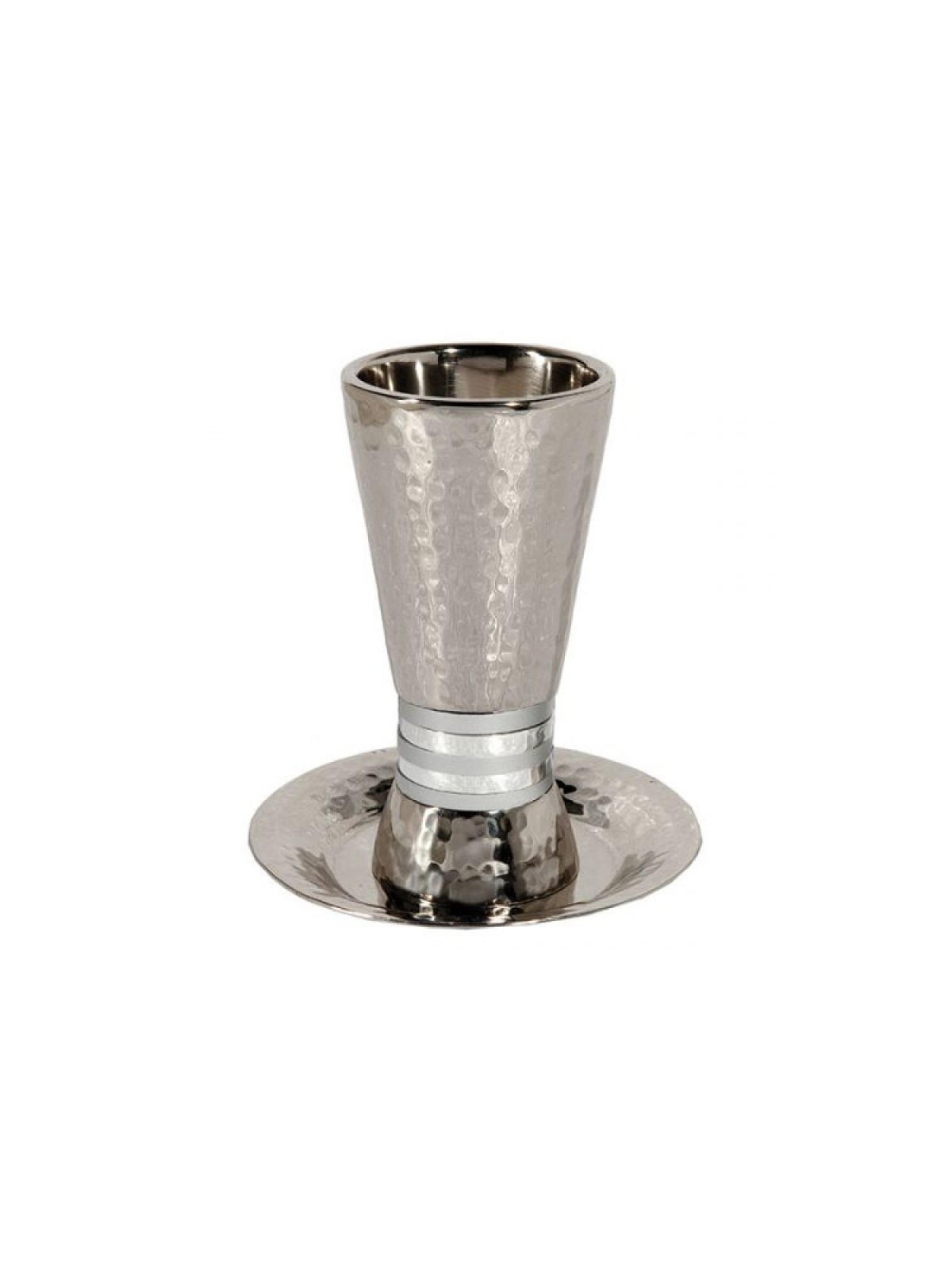 Yair Emanuel Hammered Nickel Cone Kiddush... | Kiddush Cups by Emanuel