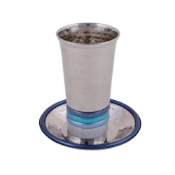 Yair Emanuel Hammered Kiddush Cup and Sau... | Kiddush Cups by Emanuel