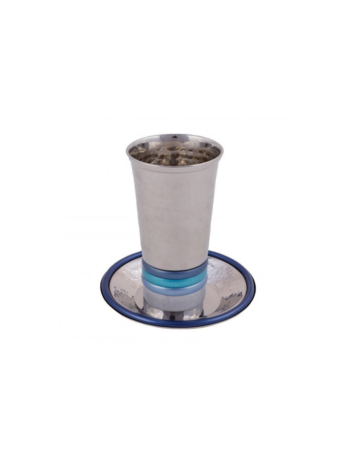 Yair Emanuel Hammered Kiddush Cup and Sau... | Kiddush Cups by Emanuel