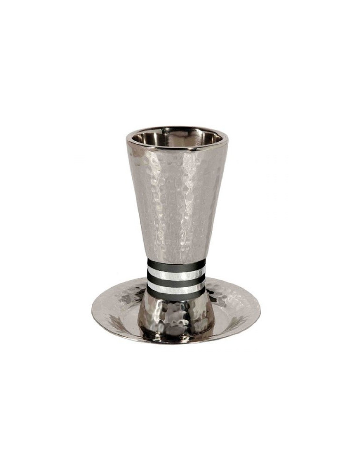 Yair Emanuel Hammered Nickel Cone Kiddush... | Kiddush Cups by Emanuel