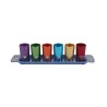 Yair Emanuel Six Small Kiddush Cups with Tray Pomegr... | Kiddush Cups