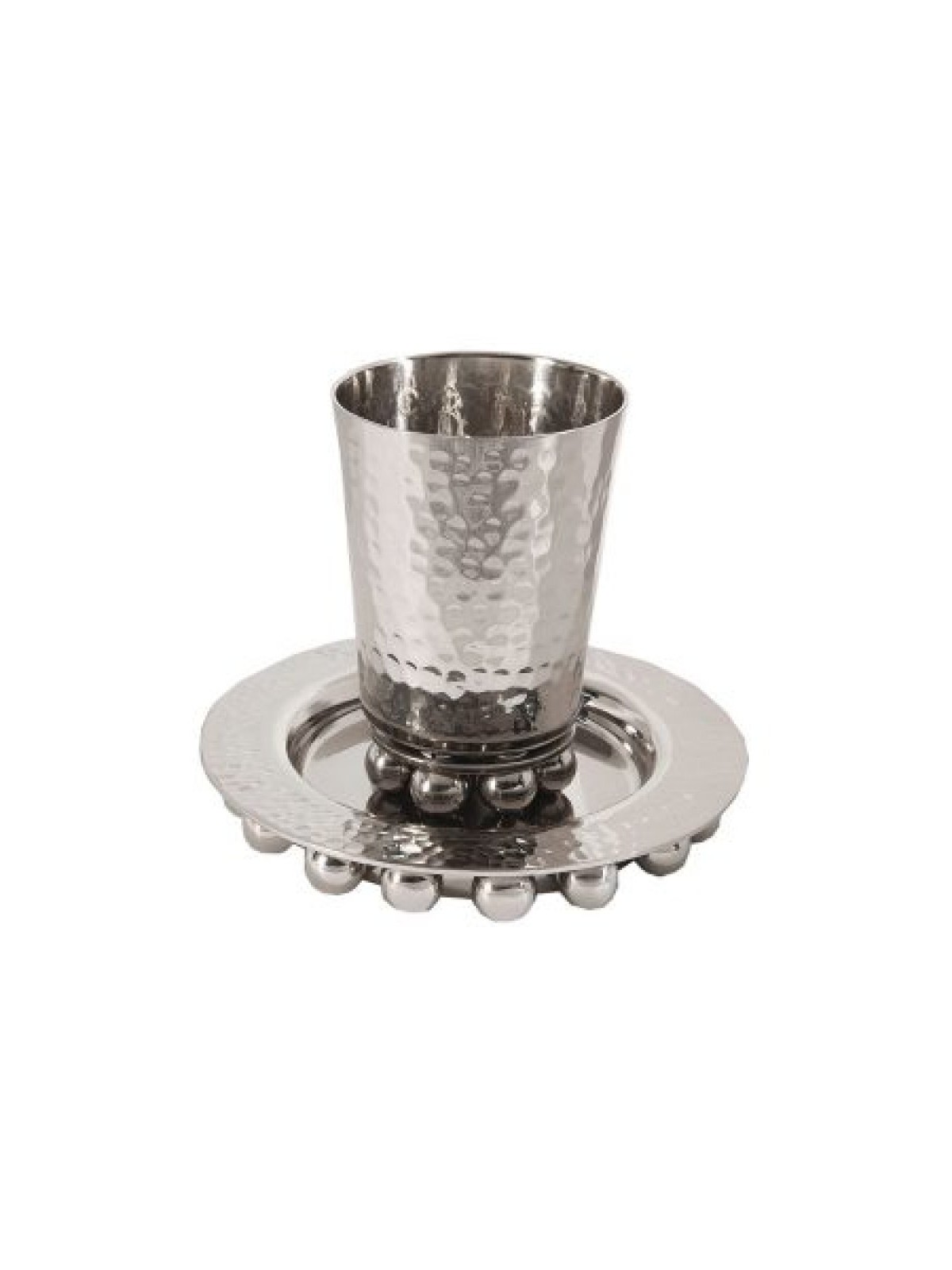 Yair Emanuel Hammered Aluminum Kiddush Se... | Kiddush Cups by Emanuel