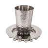 Yair Emanuel Hammered Aluminum Kiddush Se... | Kiddush Cups by Emanuel
