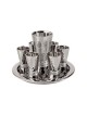 Yair Emanuel Hammered Nickel Kiddush Gobl... | Kiddush Cups by Emanuel