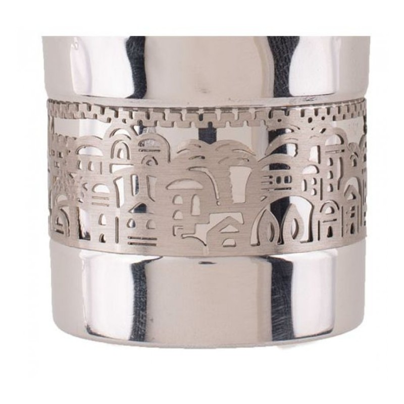 Yair Emanuel Kiddush Cup and Plate Silver... | Kiddush Cups by Emanuel