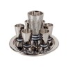 Yair Emanuel Hammered Nickel Kiddush Gobl... | Kiddush Cups by Emanuel
