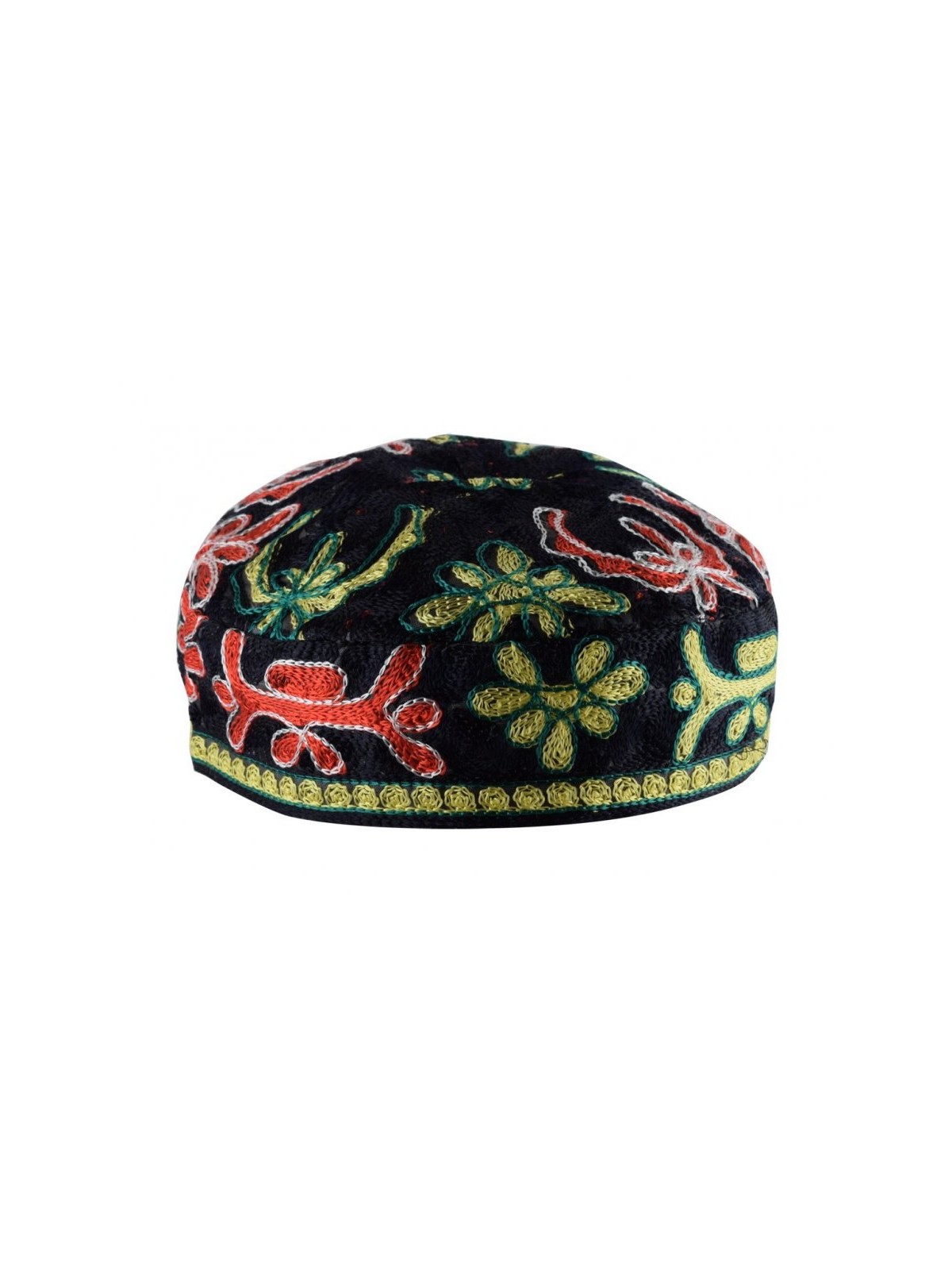 Black Bucharian Hand Embroidered Kippah | Top Sellers