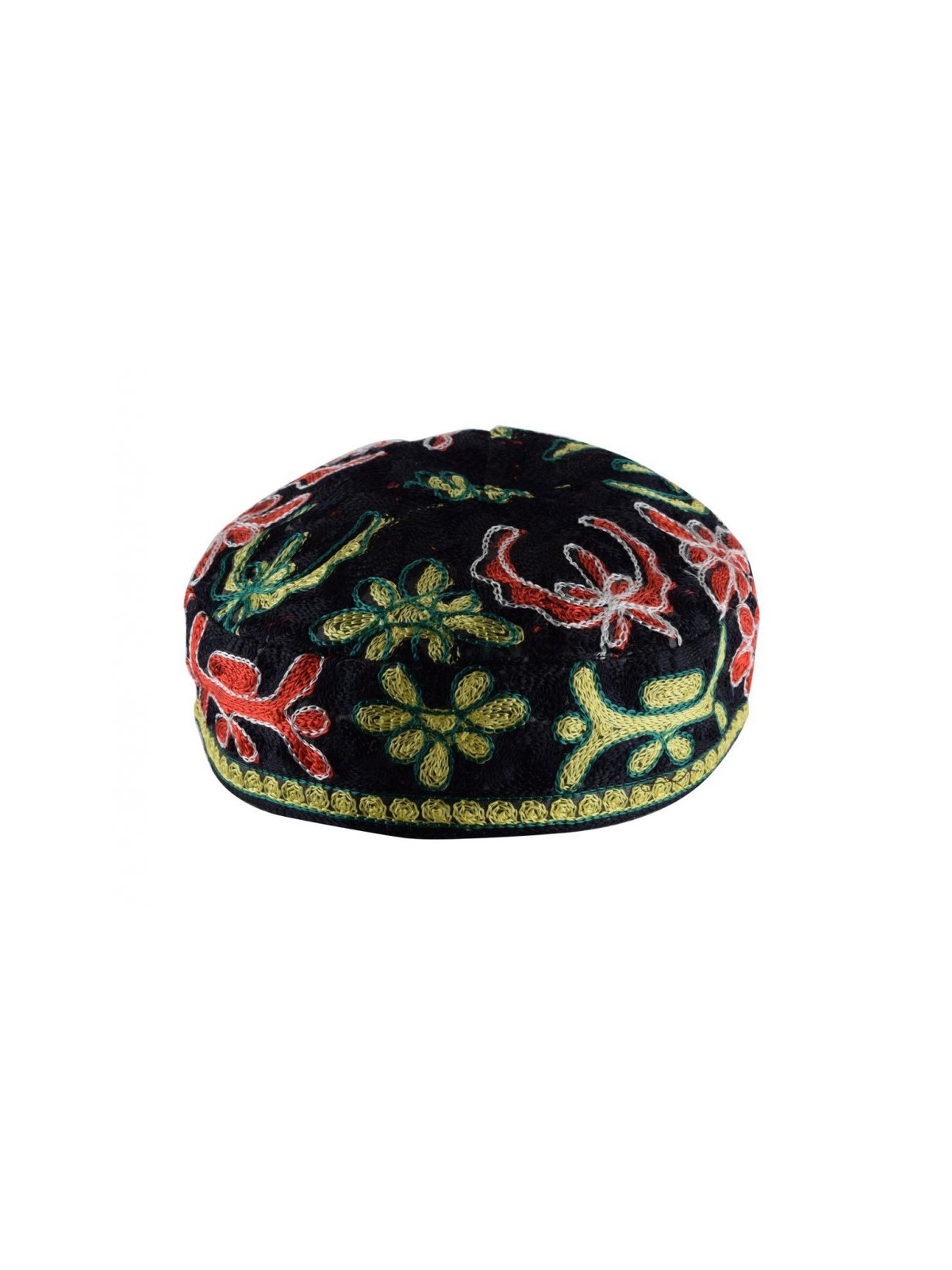 Black Bucharian Hand Embroidered Kippah | Top Sellers