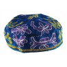 Blue Bucharian Hand Embroidered Kippah | Buchari Kippah