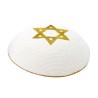Gold Star of David knitted kippah | Knitted Kippah