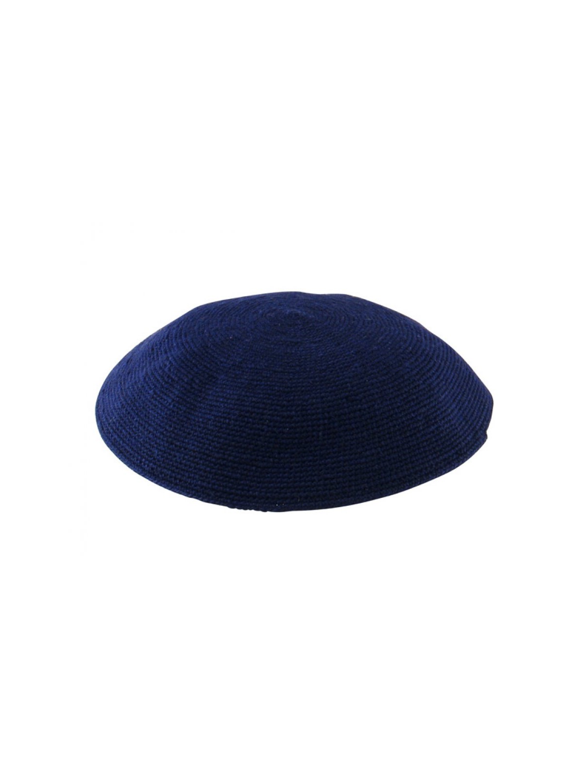 Dark Blue DMC knitted Kippah | Knitted Kippah