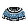 Frik Kippah in Blue Gray and Black Stripes | Frik Kippah