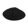 Black Cloth Kippah with Attached Clip | Cloth Kippah