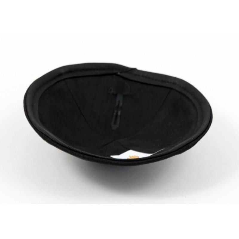 Black Cloth Kippah with Attached Clip | Cloth Kippah