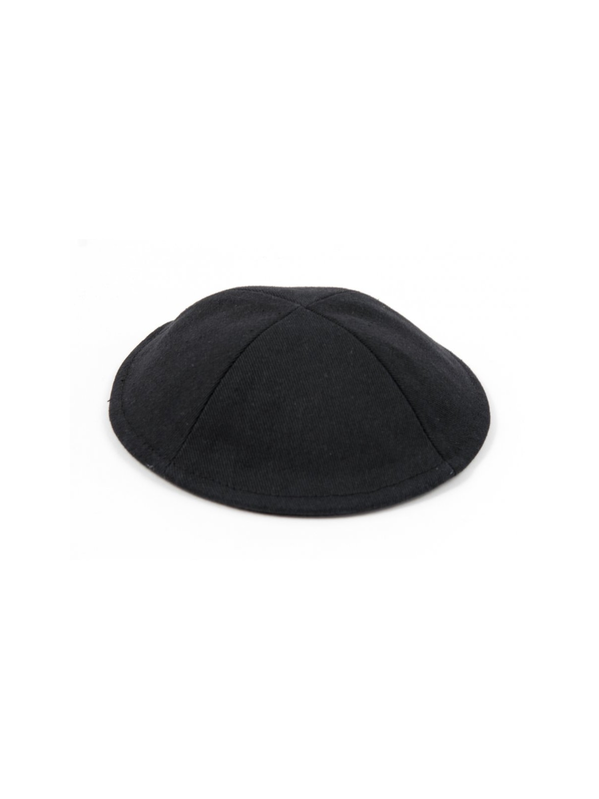 Black Cloth Kippah with Attached Clip | Cloth Kippah