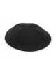 Black Cloth Kippah with Attached Clip | Cloth Kippah