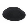 Black Cloth Kippah with Attached Clip | Cloth Kippah