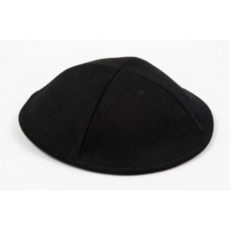 Black Cloth Kippah with Attached Clip | Cloth Kippah