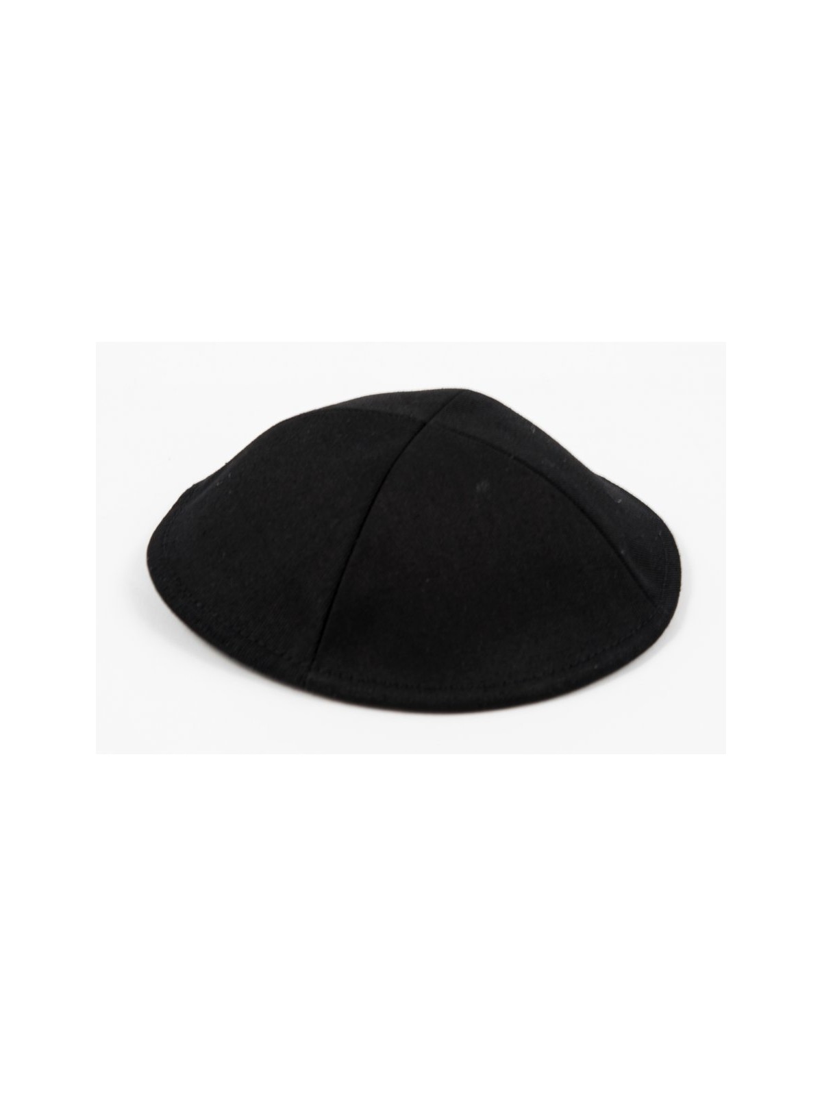 Black Cloth Kippah with Attached Clip | Cloth Kippah
