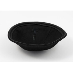 Black Cloth Kippah with Attached Clip | Cloth Kippah