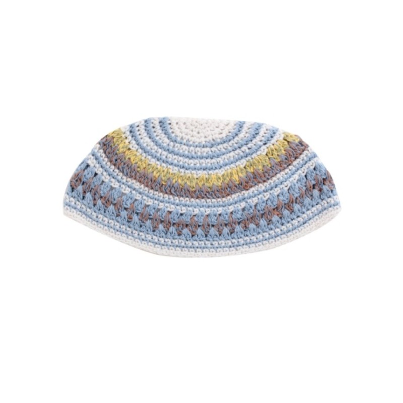 Frik Kippah in Light Colored Stripes | Frik Kippah