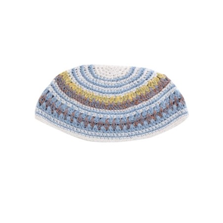 Frik Kippah in Light Colored Stripes | Frik Kippah