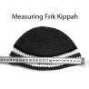 Gray Knitted Frik Kippah Yarmulke with holes | Frik Kippah