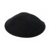 Black Gray Linen Kippah with Light Checkered Design ... | Cloth Kippah