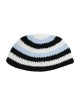 Frik Kippah with Light Blue Black and White Stripes | Frik Kippah