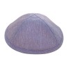 Purple Fabric Kippah with a Denim Look Two Sizes Option | Linen Kippah