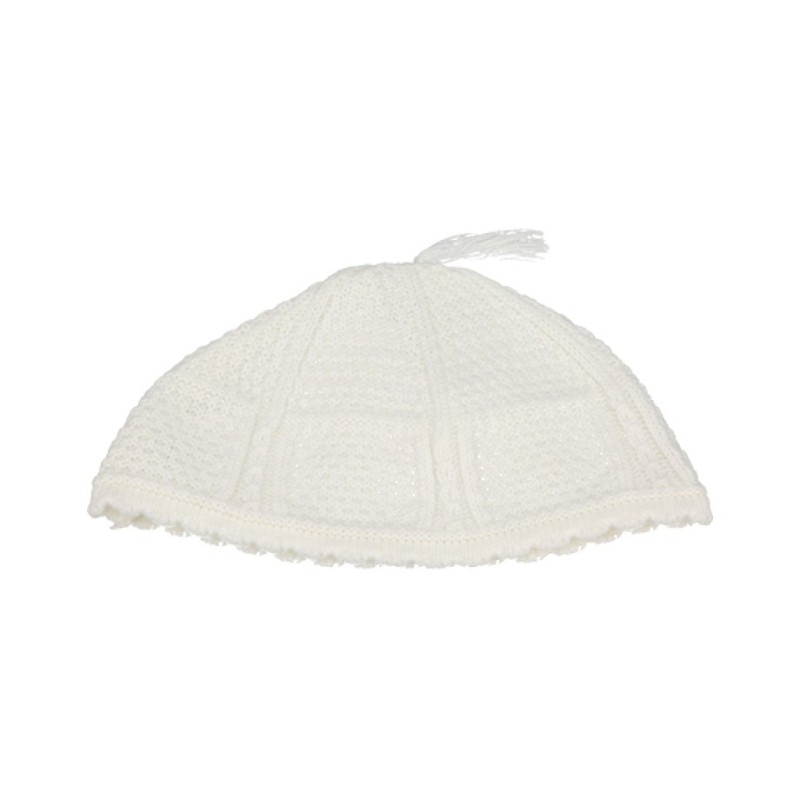 White Nachman Frik Kippah Suitable Size for Children | Frik Kippah