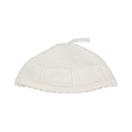 White Nachman Frik Kippah Suitable Size for Children | Frik Kippah