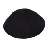 Premium Flat Style Black Velvet Kippah 6 Panel With... | Velvet Kippah
