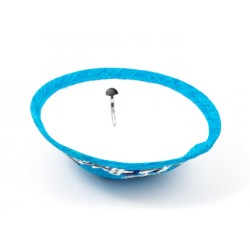 Turquoise Cloth Kippah with Attached Clip and Embroi... | Cloth Kippah