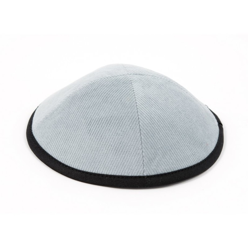 Corduroy Kippah with Attached Clip | Cloth Kippah