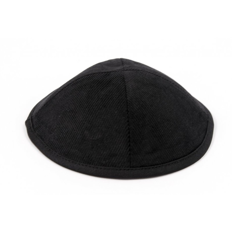 Corduroy Kippah with Attached Clip | Cloth Kippah