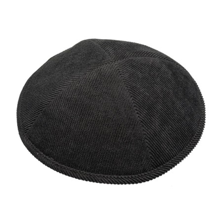 Dark Gray Corduroy Kippah | Cloth Kippah