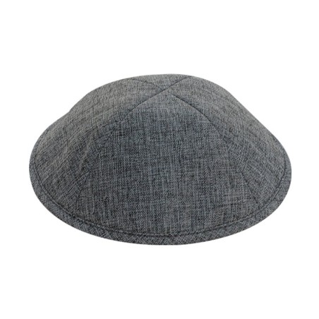 Dark Gray Linen Look Cloth Kippah | Cloth Kippah