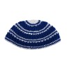Frik Kipah Thick Crocheted Weave of Blue and White St... | Frik Kippah