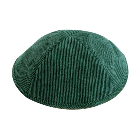 Green Corduroy Kippah | Cloth Kippah