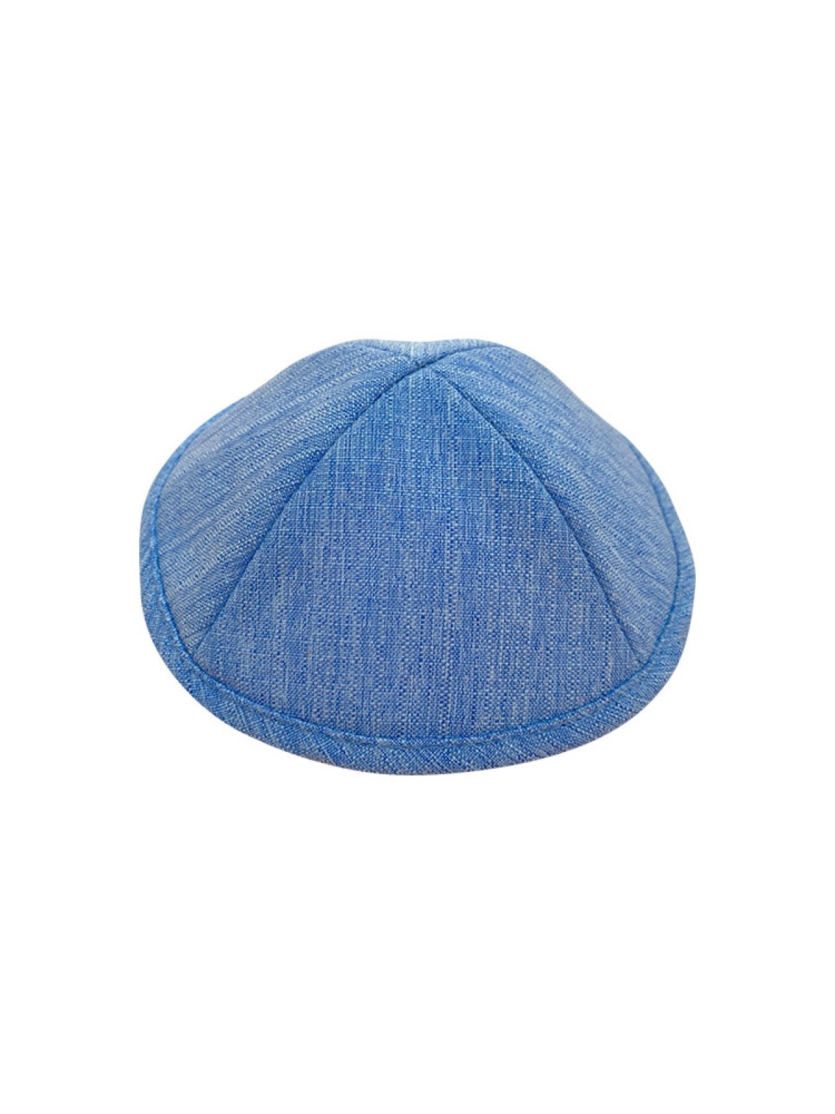 Denim Style Fabric Kippah Sky Blue Two Sizes Option | Linen Kippah