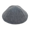 Dark Gray Fabric Kippah | Linen Kippah