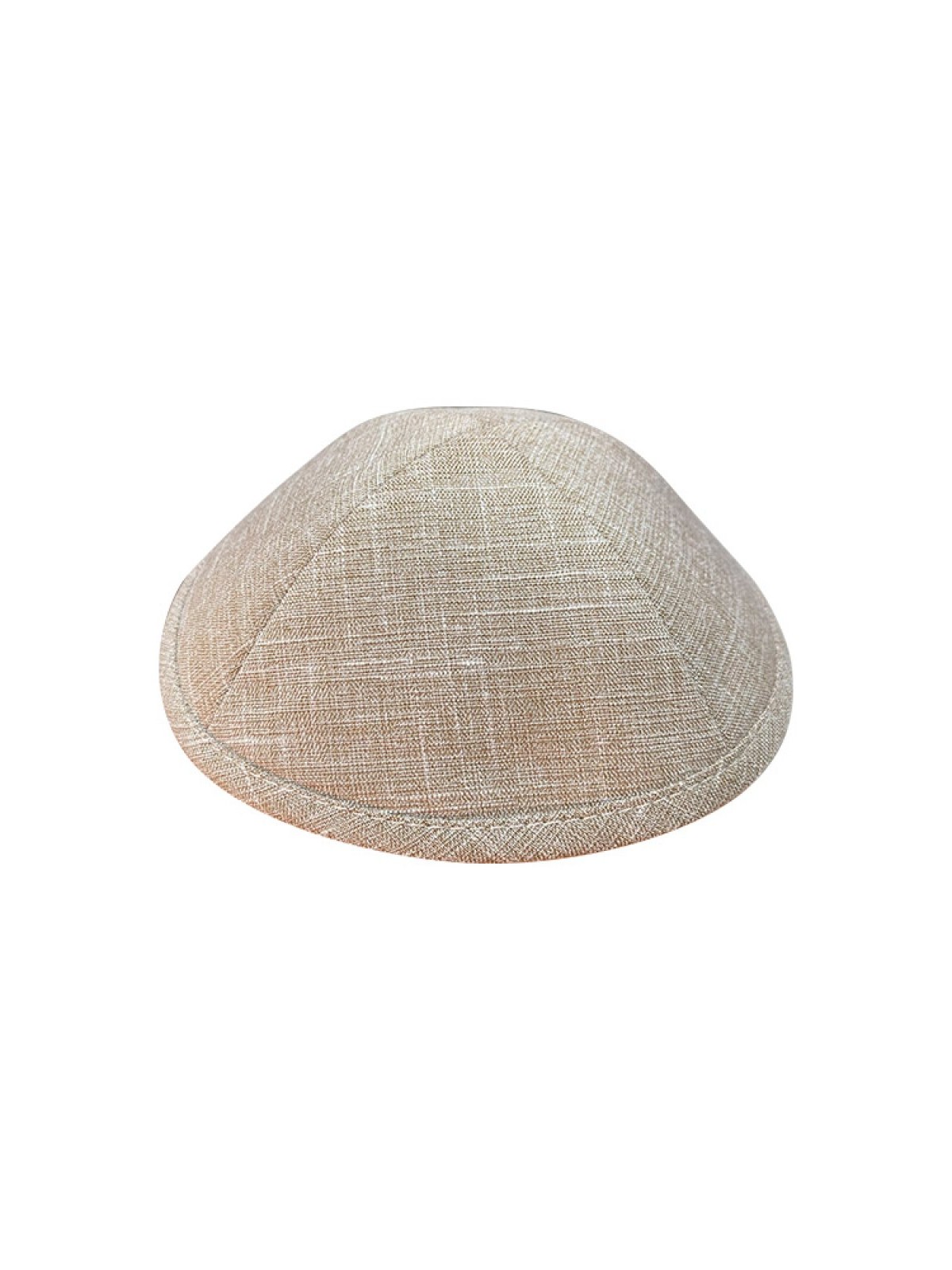 White Beige Fashionable Fabric Kippah Two Sizes Option | Linen Kippah