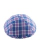 Blue and Lilac Cotton Fabric Kippah %96 Checkered De... | Linen Kippah