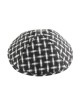 Black and White Cotton Fabric Kippah Woven Design | Linen Kippah