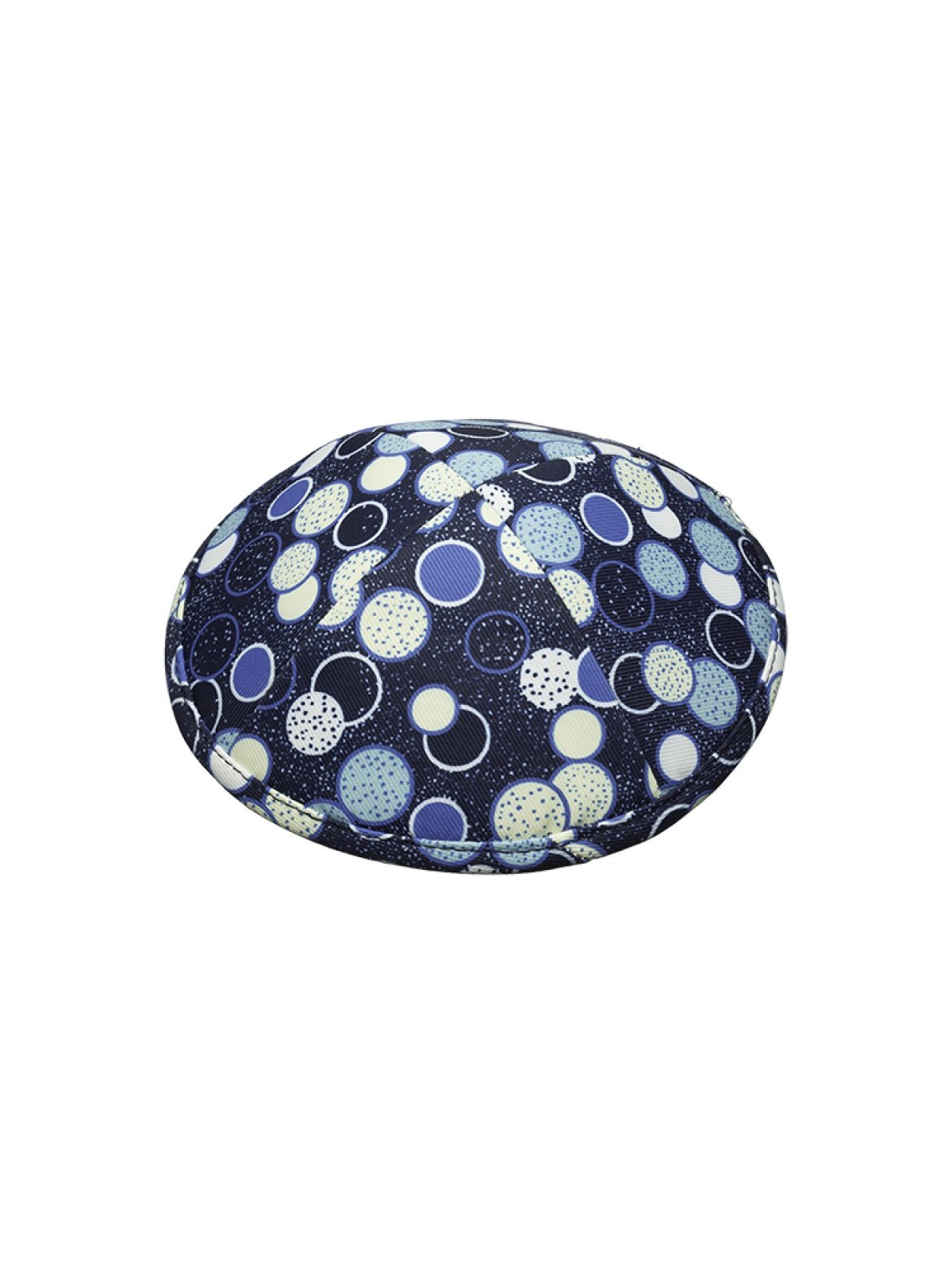 Lively Blue and White Polka Dot Design Fabric Kippah... | Cloth Kippah