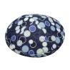 Lively Blue and White Polka Dot Design Fabric Kippah... | Cloth Kippah