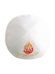 My Flame Ha Esh Sheli Breslev White Cloth Kippah | Cloth Kippah
