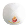 My Flame Ha Esh Sheli Breslev White Cloth Kippah | Cloth Kippah